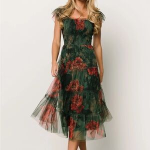 Baltic Born smocked floral formal dress